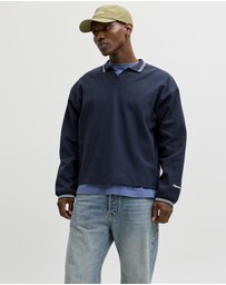 Jack & Jones - Niagara Split Neck Sweat