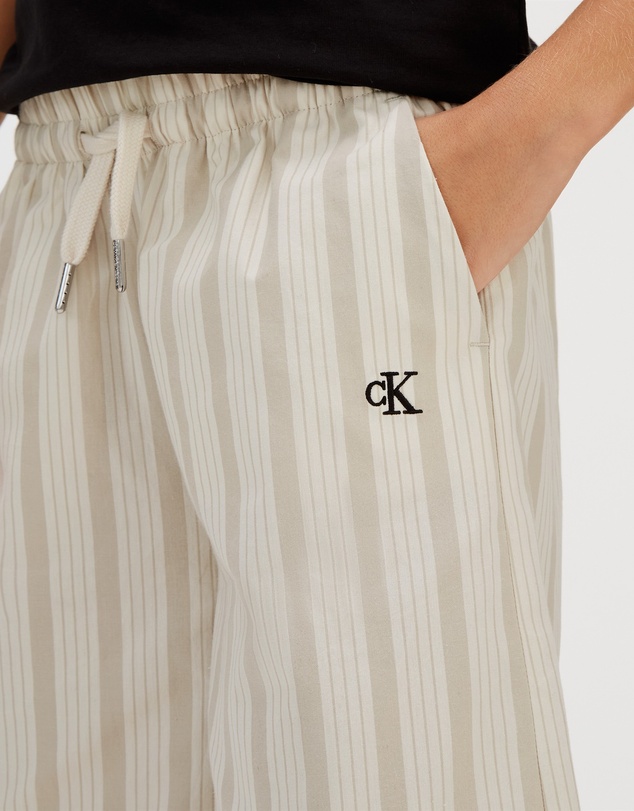 Calvin Klein Jeans - Girls Relaxed Striped Poplin Pants
