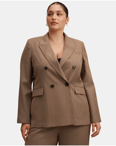 Forever New Curve - Harper Curve Double Breasted Blazer