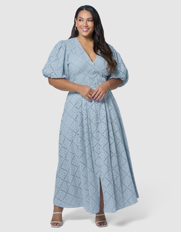 Something 4 Olivia - Sophia Broderie Maxi Dress