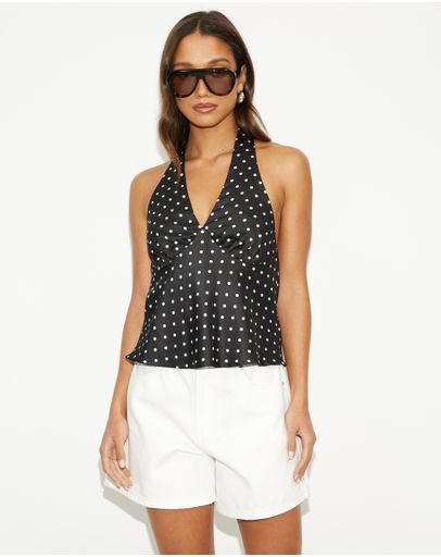 Black Polka Dot
