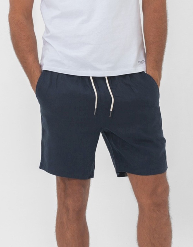 Coast Clothing - Linen Shorts - Navy