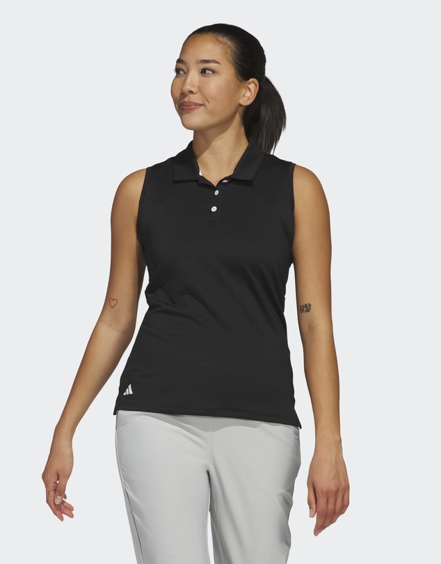 adidas Performance - Solid Ottoman Polo Shirt Womens