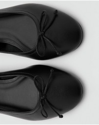 M.N.G - Leather Ballet Flats