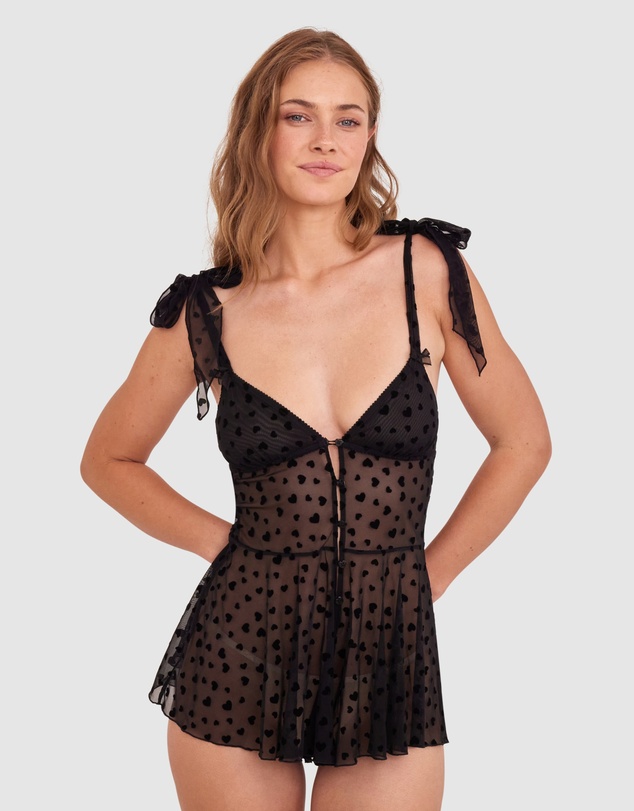 Bras N Things - Maisie Playsuit - Black