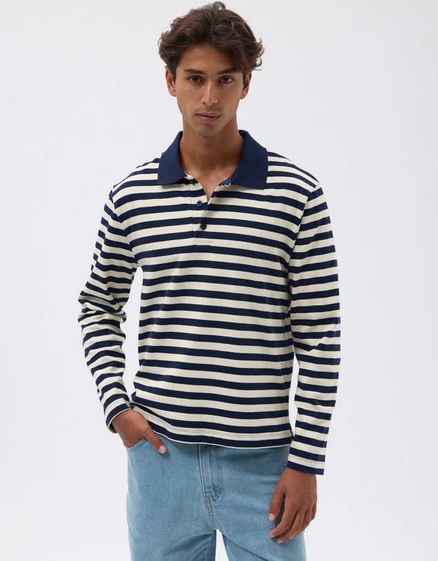 AERE - Organic Cotton Rugby Polo