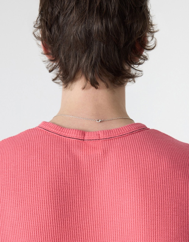Bassike - Waffle Slouch Placket T-Shirt