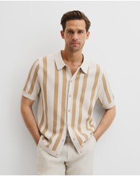 Country Road - Organically Grown Cotton Stripe Knit Shirt