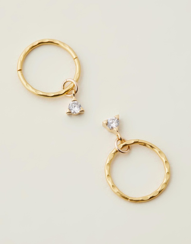SAINT VALENTINE - Saint Mini Hoops - Gold - ICONIC EXCLUSIVE