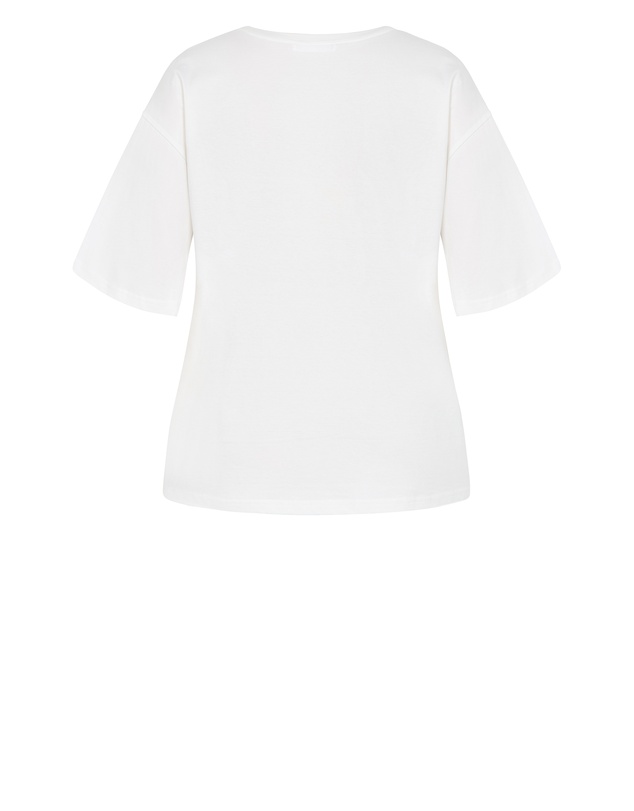 City Chic - Oversized Matcha Print Tee