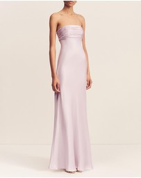 Shona Joy - La Lune Strapless Ruched Bodice Maxi Dress