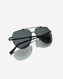Hawkers Co - HAWKERS - Polarized Full Black SHADOW Sunglasses for Men and Women UV400