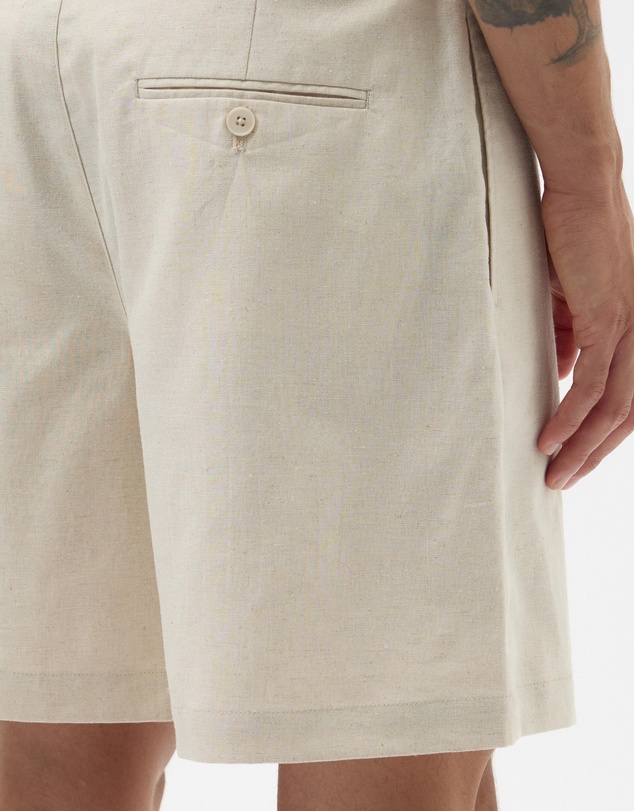 AERE - Tailored Linen Blend Shorts