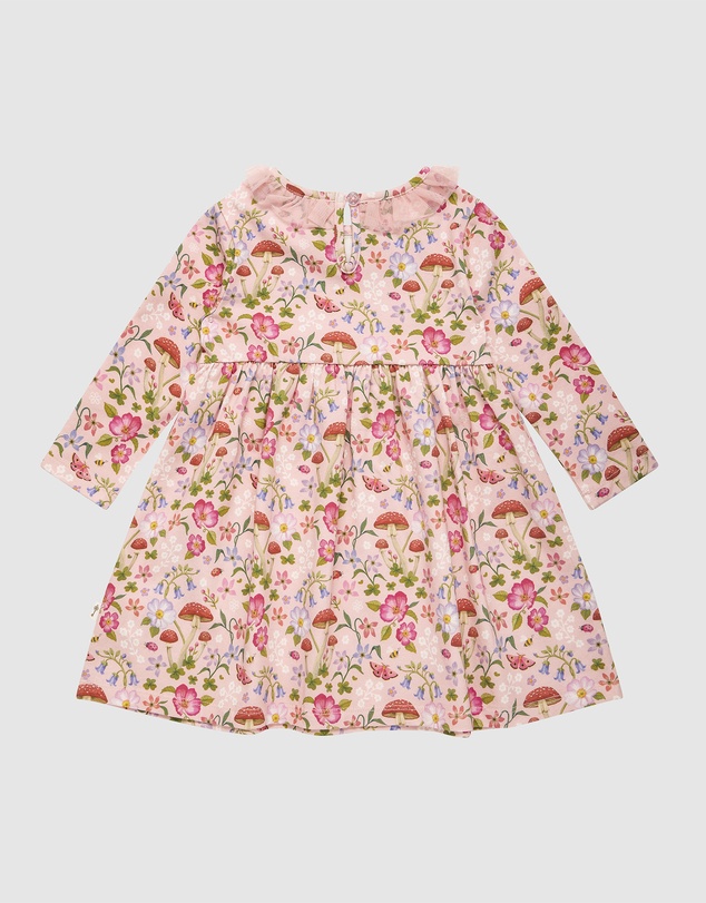 Fleur Harris - 'Toadstool' Paradise Dress in Apricot