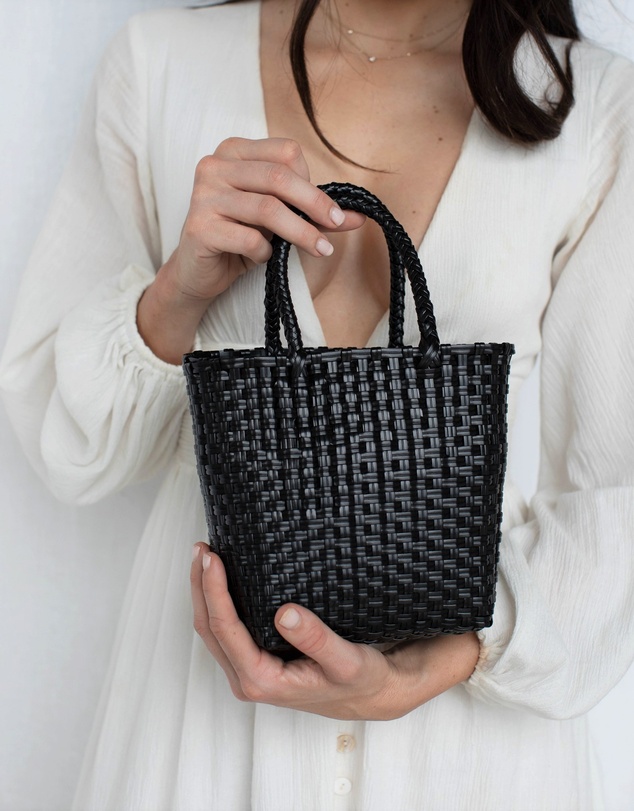 Mimmi Terra - Woven Micro Tote Nera