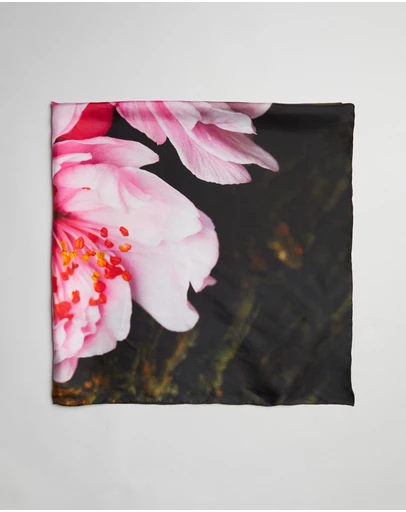 Lindsay Nicholas New York - Sakura Blossom Silk Scarf