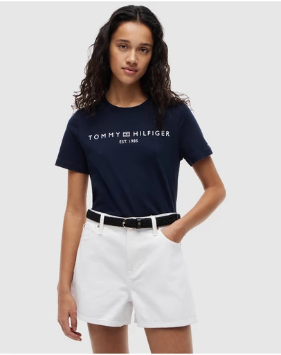 Tommy Hilfiger - Modern Corp Logo Flag T-Shirt