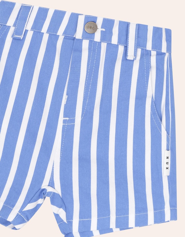 Huxbaby - Ocean Ticking Pinstripe Shorts - ICONIC EXCLUSIVE - Babies-Teens