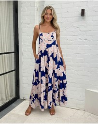 Esther & Co - Khalis Dress - Navy Floral