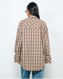 AERE - Maren Relaxed Check Shirt