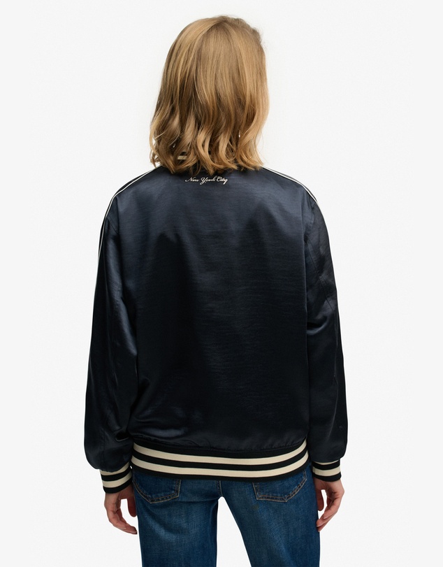 Superdry - Varsity Satin Slim Fit Bomber Jacket