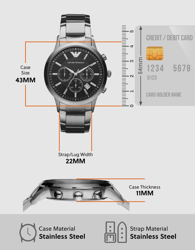 Emporio Armani - Brown Analogue Watch AR1982