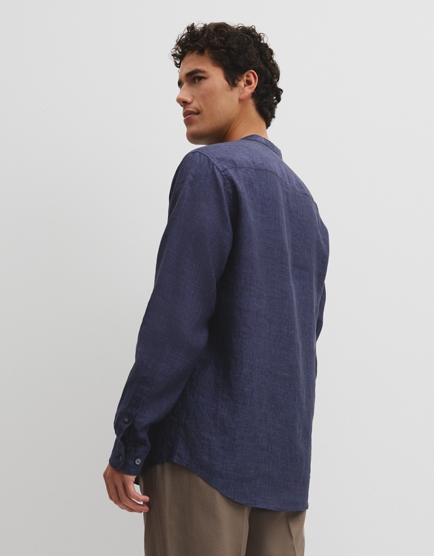 Country Road - Regular Fit Delave Linen Standard Collar Shirt