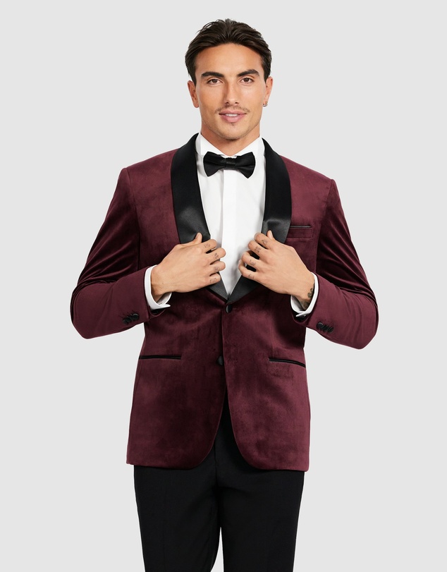 Tarocash - Fordham Velvet Tuxedo Jacket