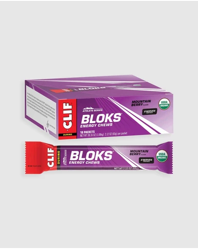 CLIF - Mountain Berry Bloks Energy Chews - 18x60g