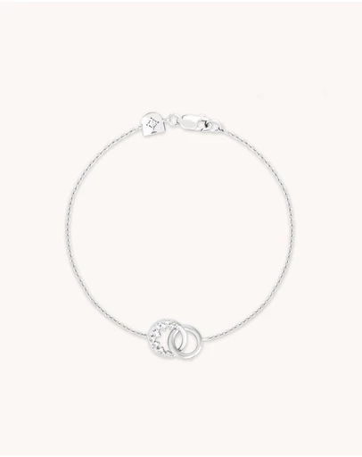 Astrid & Miyu - Spiral Crystal Pendant Bracelet