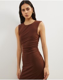 Atmos&Here - Priya Sleeveless Mesh Maxi Dress