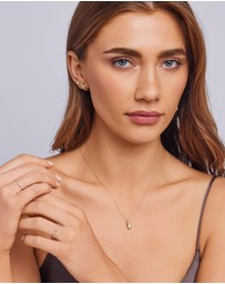 Zoe Olivia - 9K Gold Pear Lab Grown Diamond Neckalce