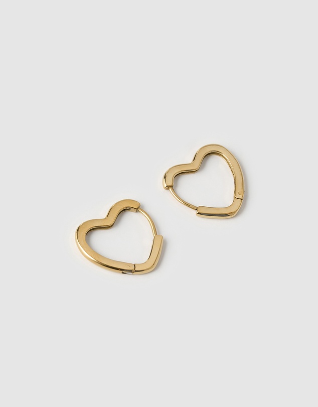 Arms Of Eve - Sweetheart Gold Earrings - Large
