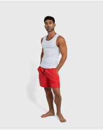 Coast Clothing - Red Swim Shorts