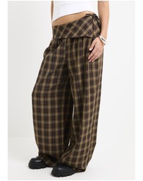 Insight - Martha Fold Over Check Pants