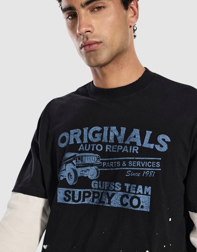 GUESS Originals - GUESS Originals Double Layered T-Shirt