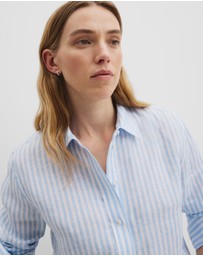 Country Road - Organically Grown Linen Stripe Shirt