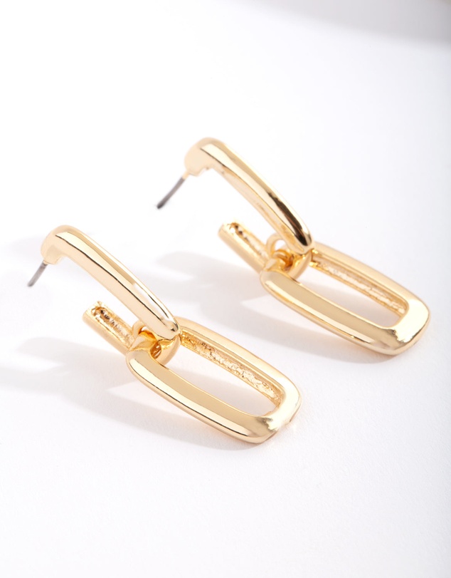 Lovisa - Gold Plated Chunky Link Drop Earrings