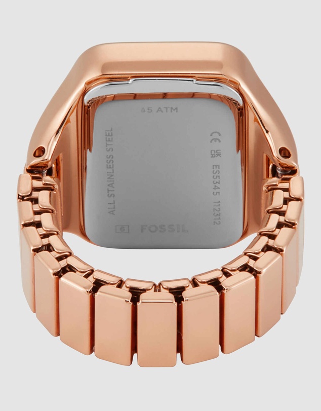 Fossil - Raquel Ring Rose Gold Tone Analogue Watch