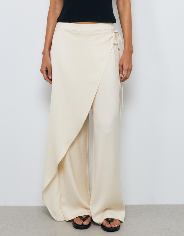 AERE - Margot Wrap Summer Suiting