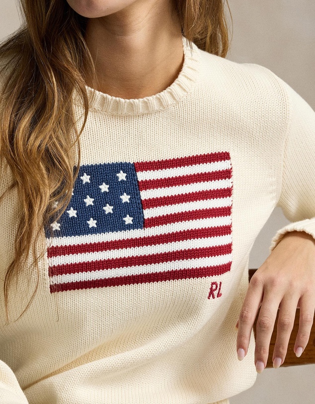 Polo Ralph Lauren - Flag Cotton Crewneck Sweater