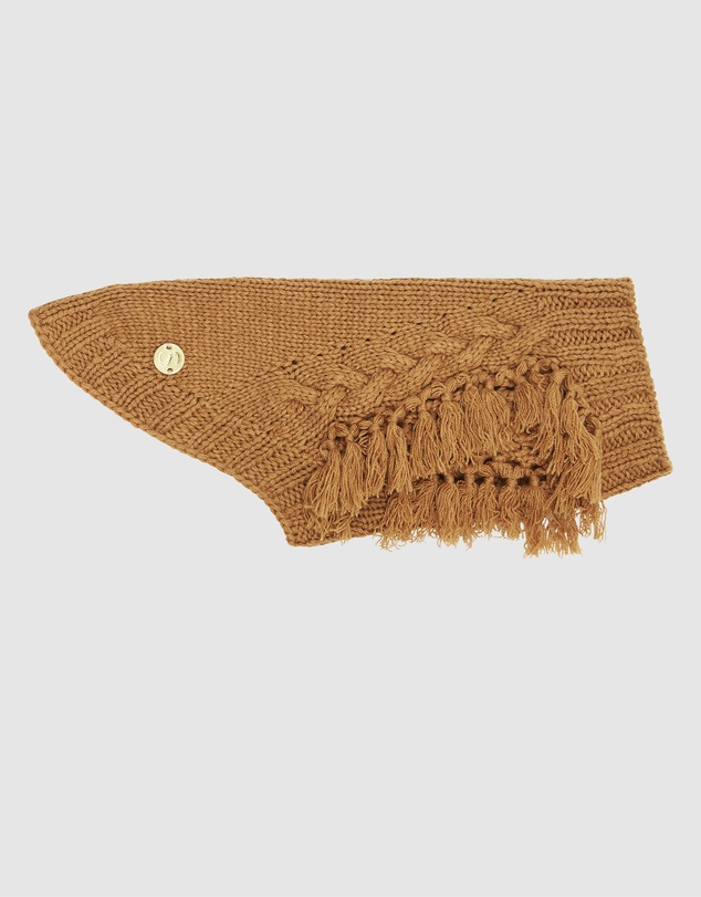 Sebastian Says - Fringe Wool Dog Sweater