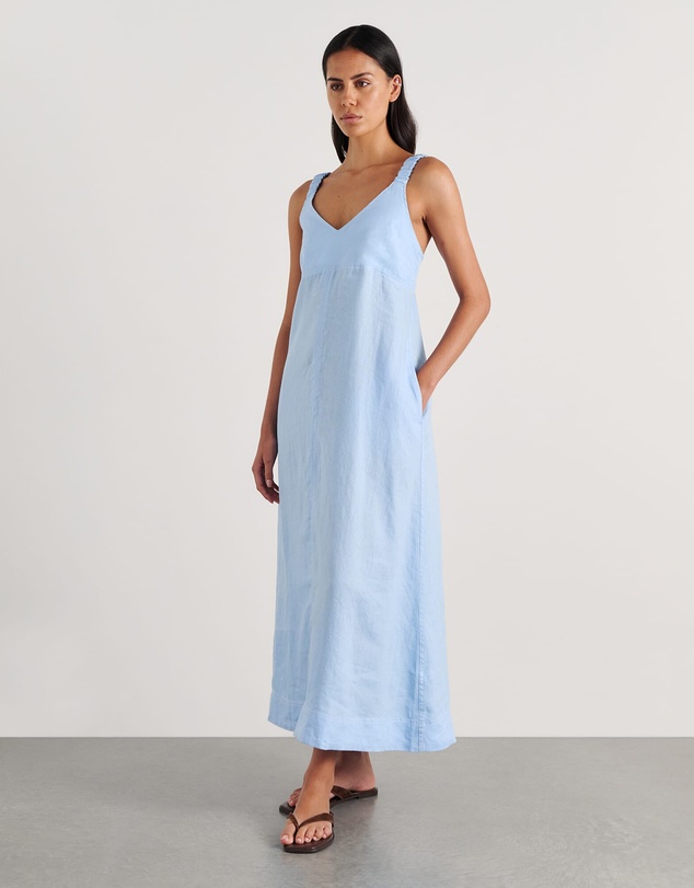 Jag - Sara Linen Midi Dress