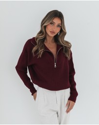 Esther & Co - Merete Knit - Bordeaux