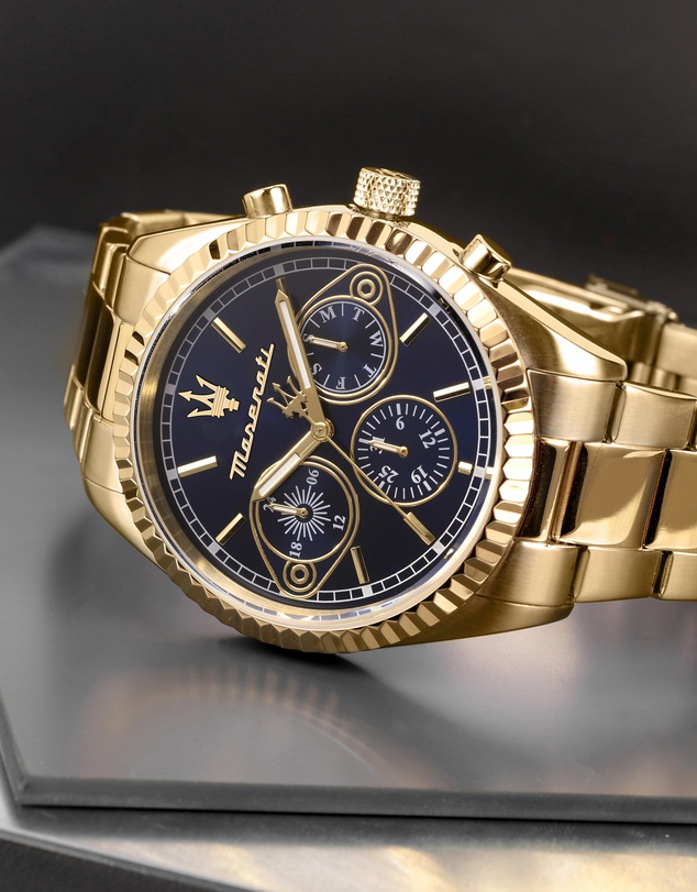 Maserati - Competizione 43mm Multifunction Gold Chronograph Watch