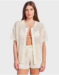 Academy Brand - Farrah Crochet Shirt