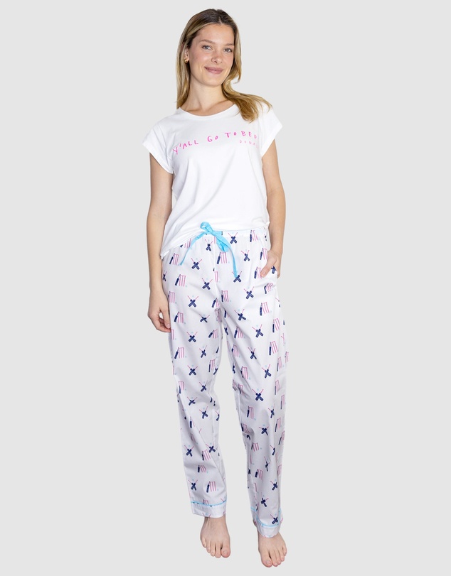 Sant And Abel - Women's Cricket Pink PJ Pants