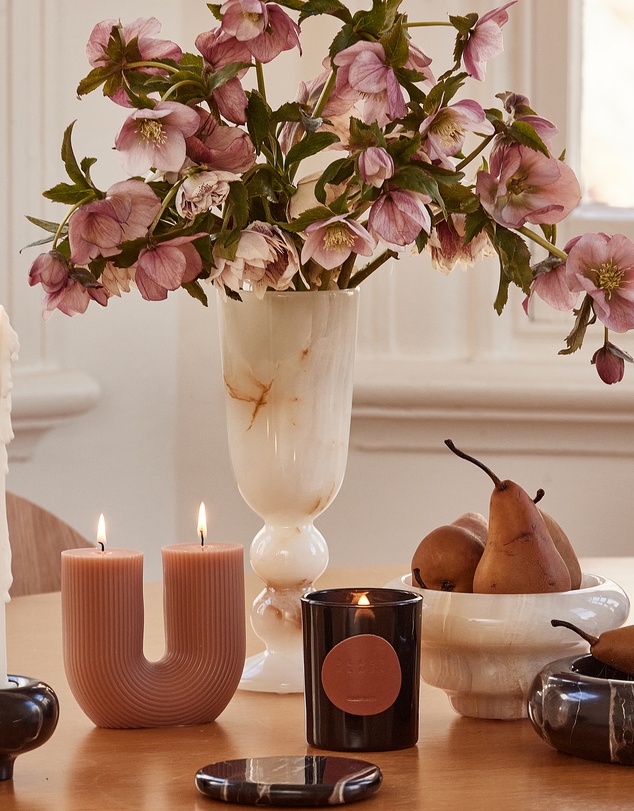 Black Blaze - Orb Vase