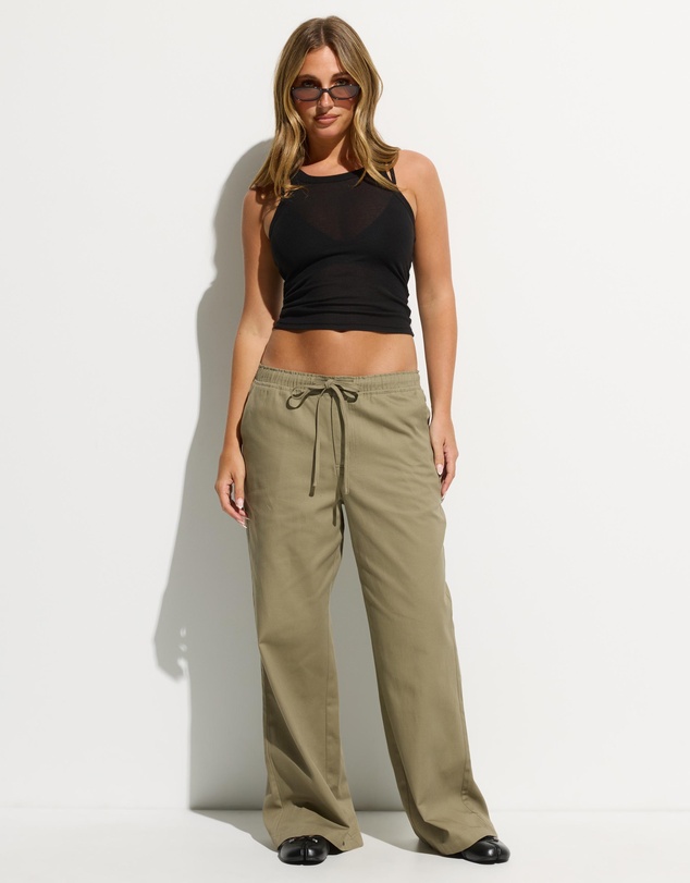 Dazie - Keely Wide Leg Cotton Pants