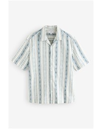 NEXT - Short Sleeve Textured Stripe Shirt